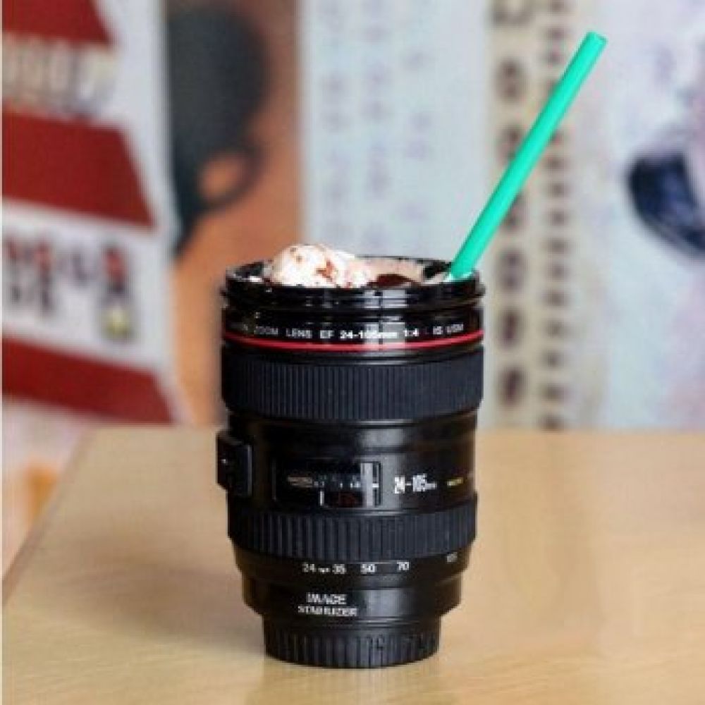 Camera Lens Shaped Coffee Mug